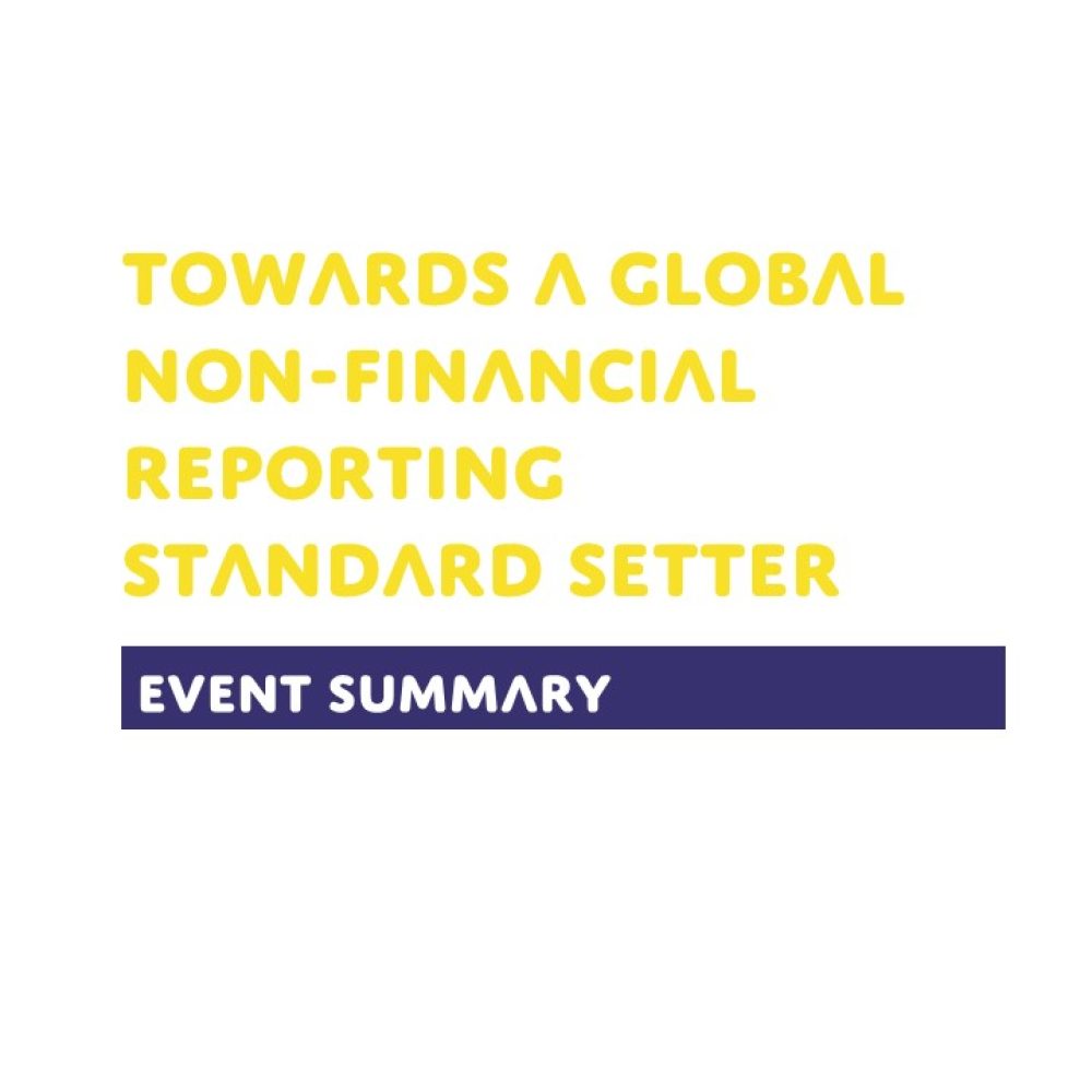 Towards a global non-financial reporting standard setter