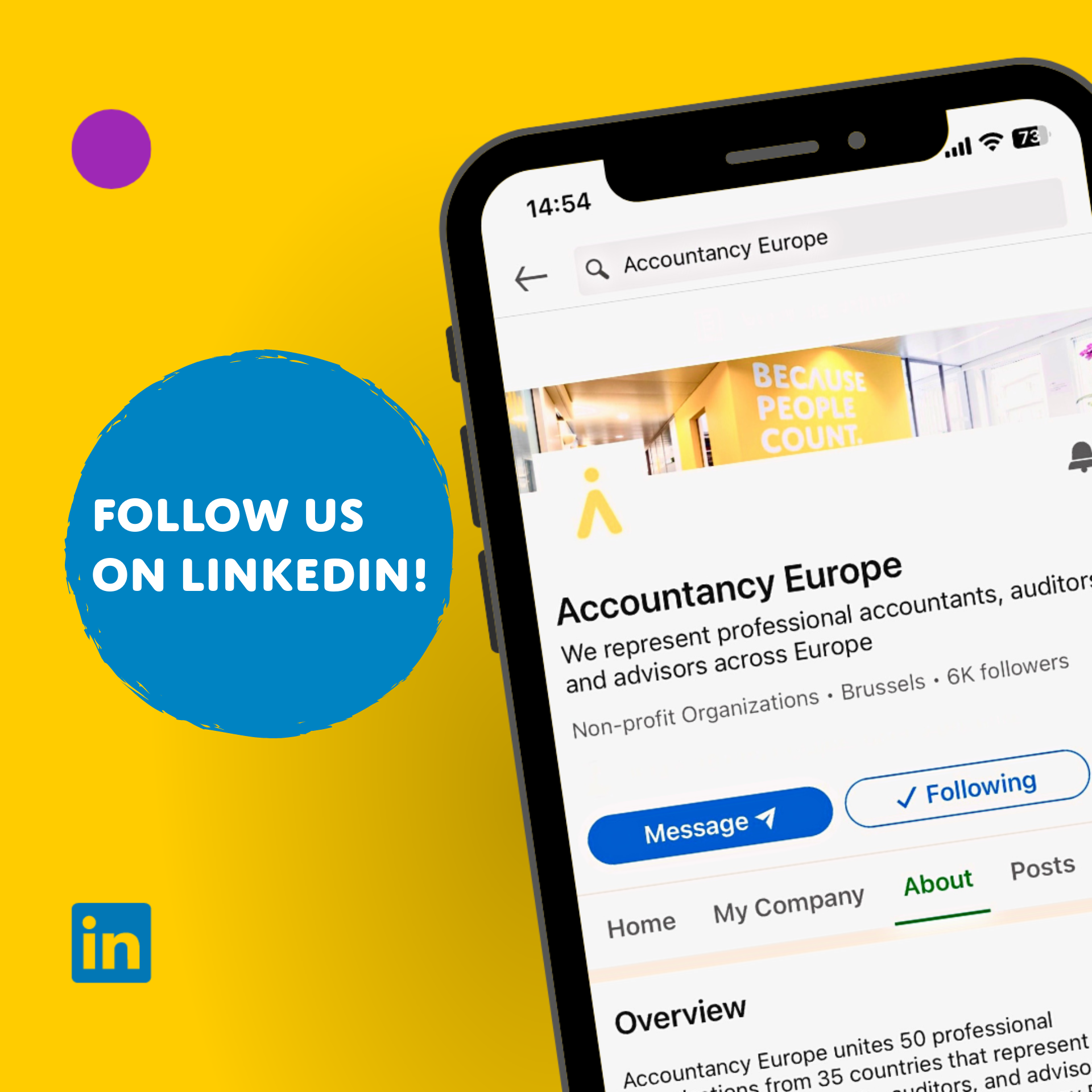 Follow Accountancy Europe on LinkedIn!